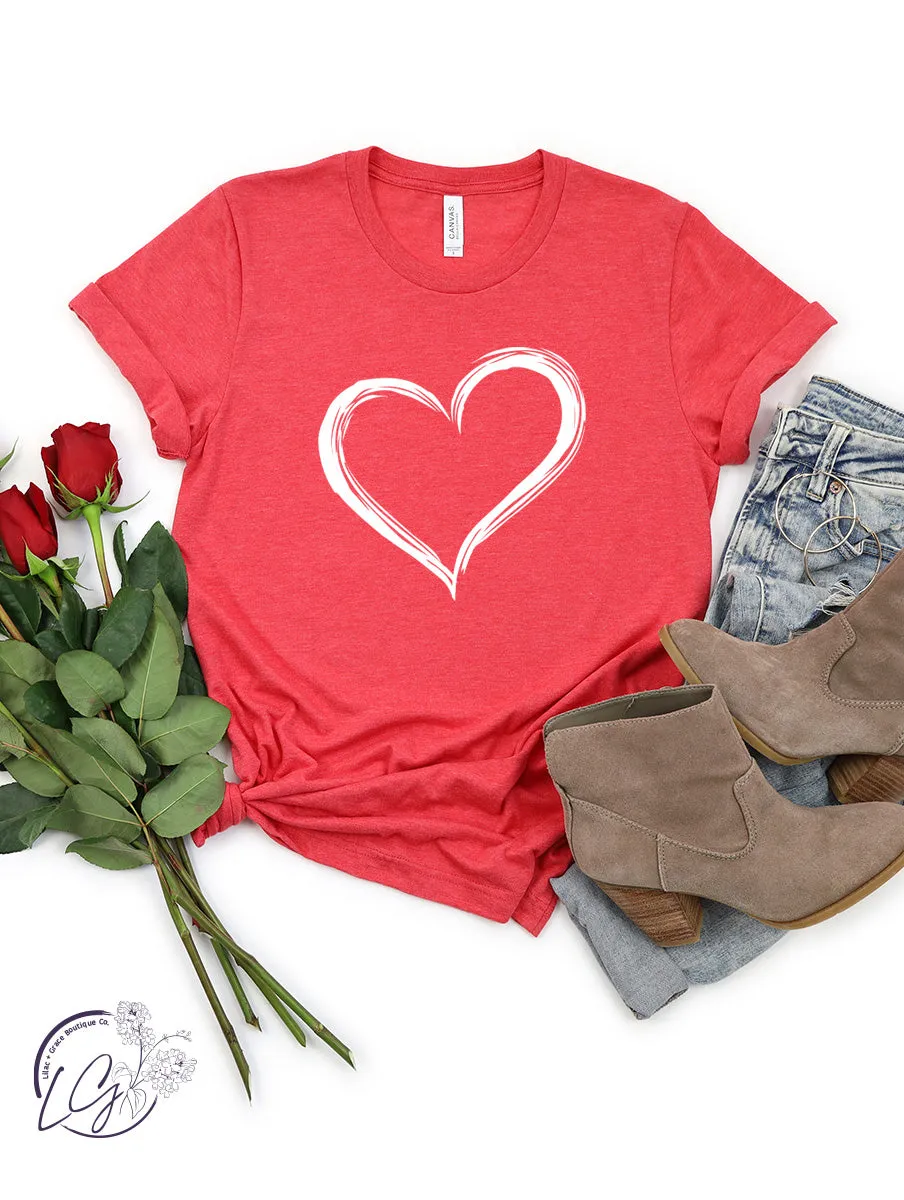 Brush Heart T-Shirts & Crewnecks