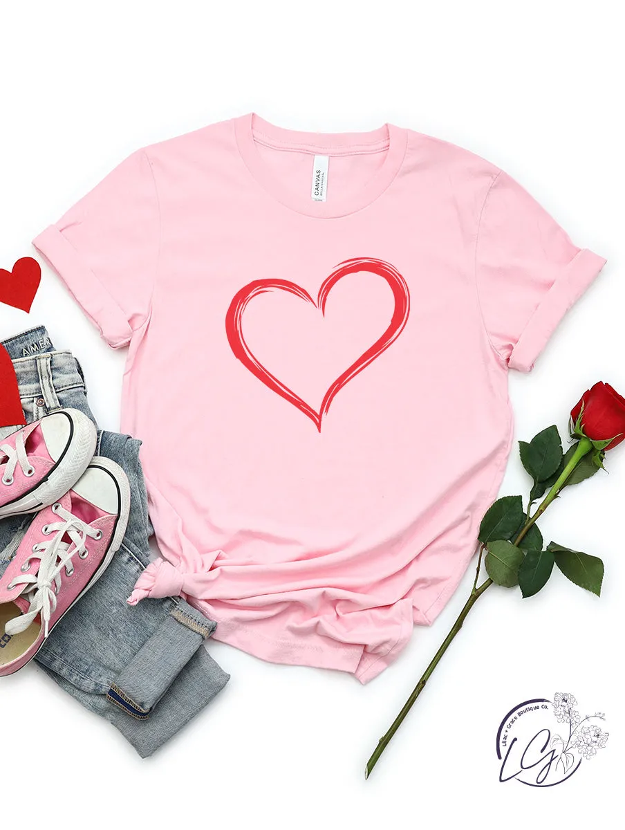 Brush Heart T-Shirts & Crewnecks