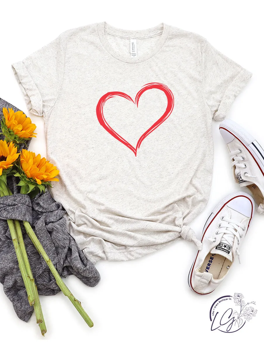 Brush Heart T-Shirts & Crewnecks