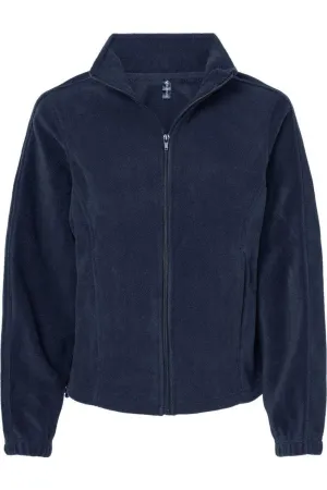 Burnside Damen Polar Fleece Jacke mit Vollreißverschluss