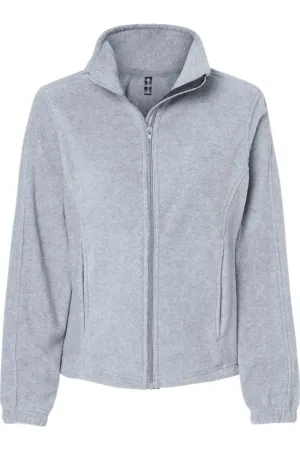 Burnside Damen Polar Fleece Jacke mit Vollreißverschluss