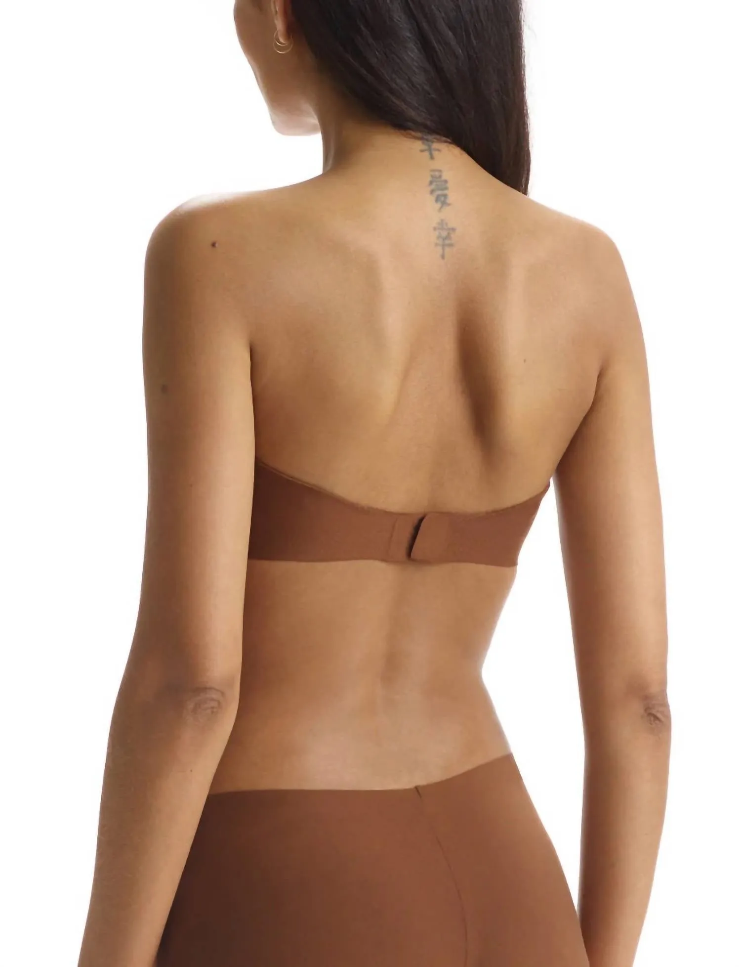 Butterweicher Trägerloser Bralette in Zimt
