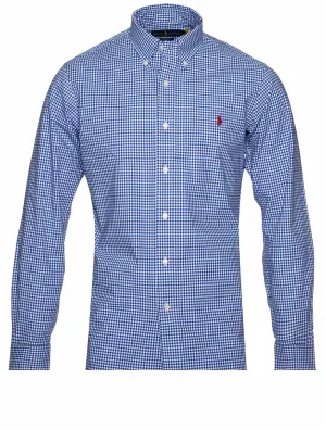 Kariertes Hemd Blau
