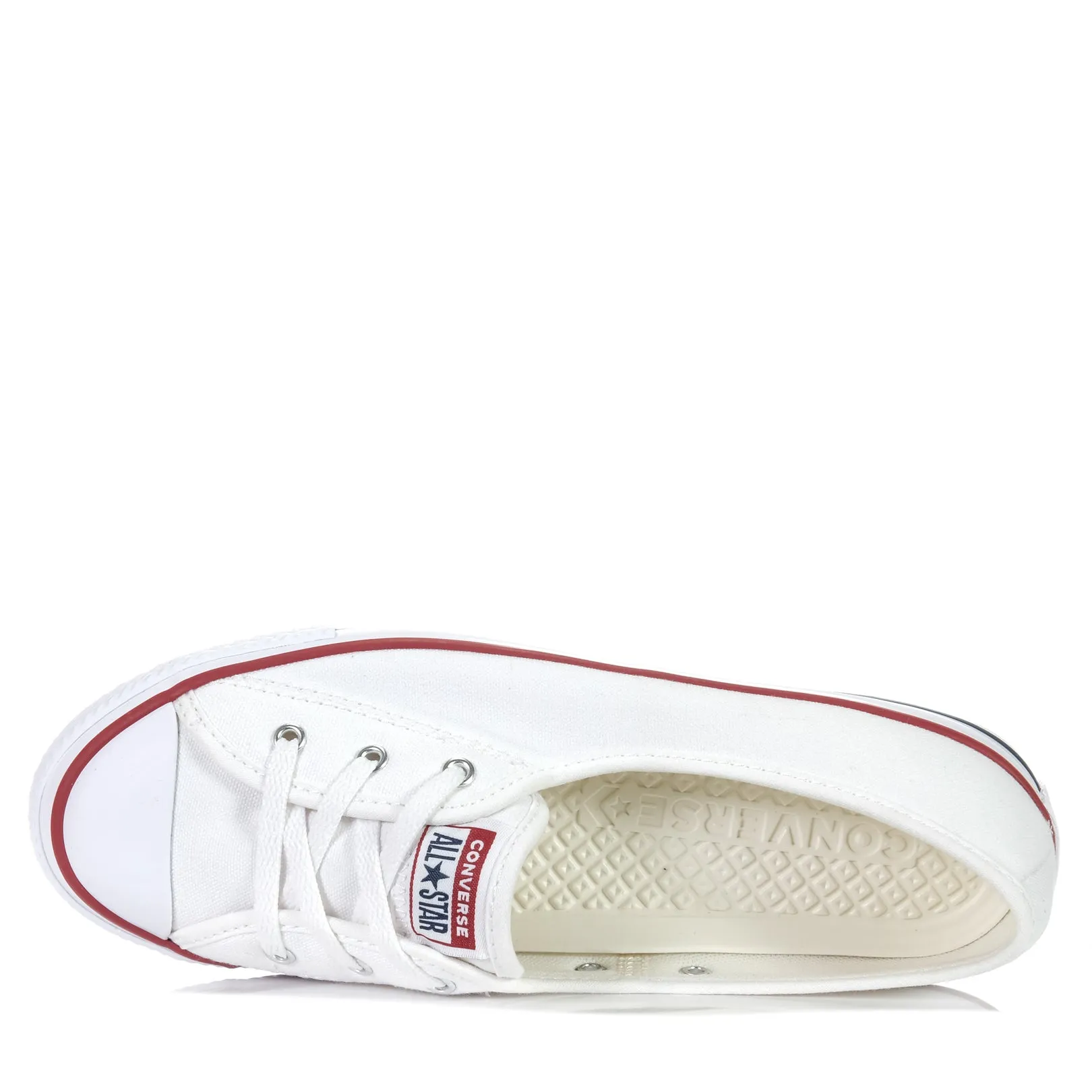 Converse Chuck Taylor Ballett-Schnürung Slip Low Weiß
