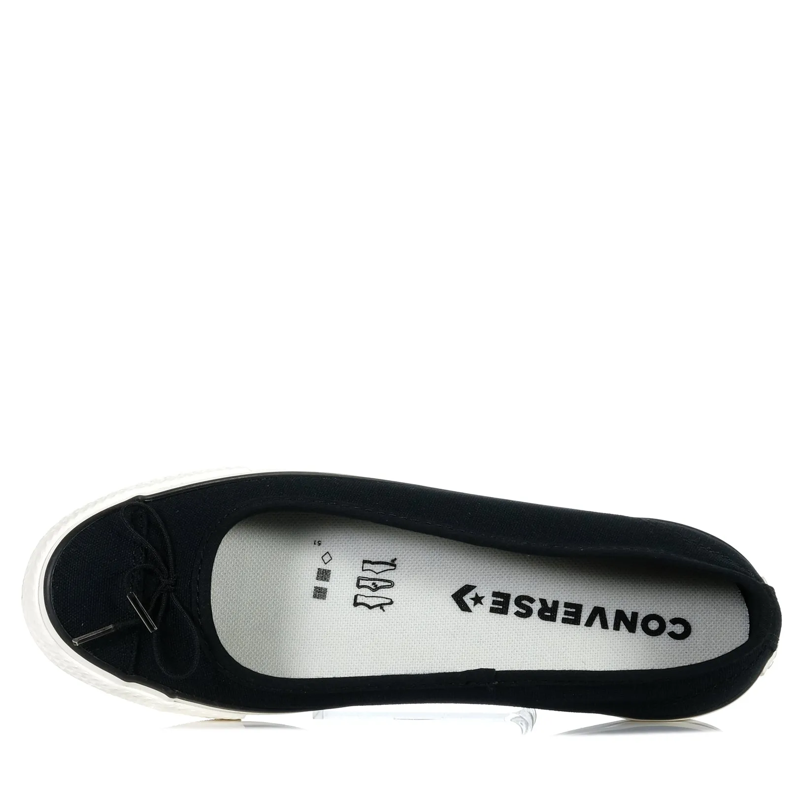 Converse Chuck Taylor Zierlicher Ballett-Slip Schwarz