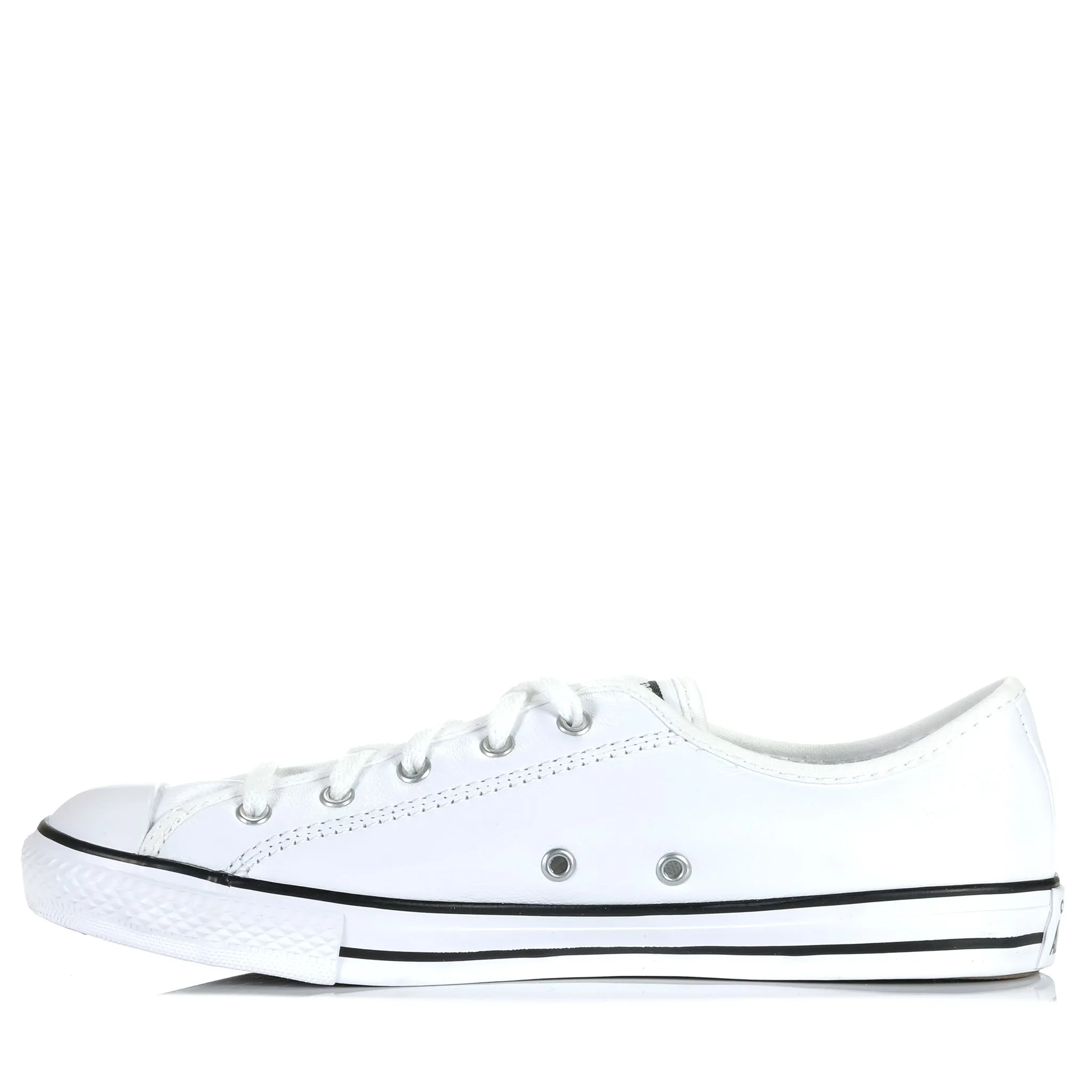 Converse Chuck Taylor Zartes Leder Low Weiß/Schwarz