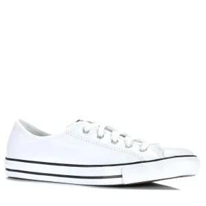 Converse Chuck Taylor Zartes Leder Low Weiß/Schwarz