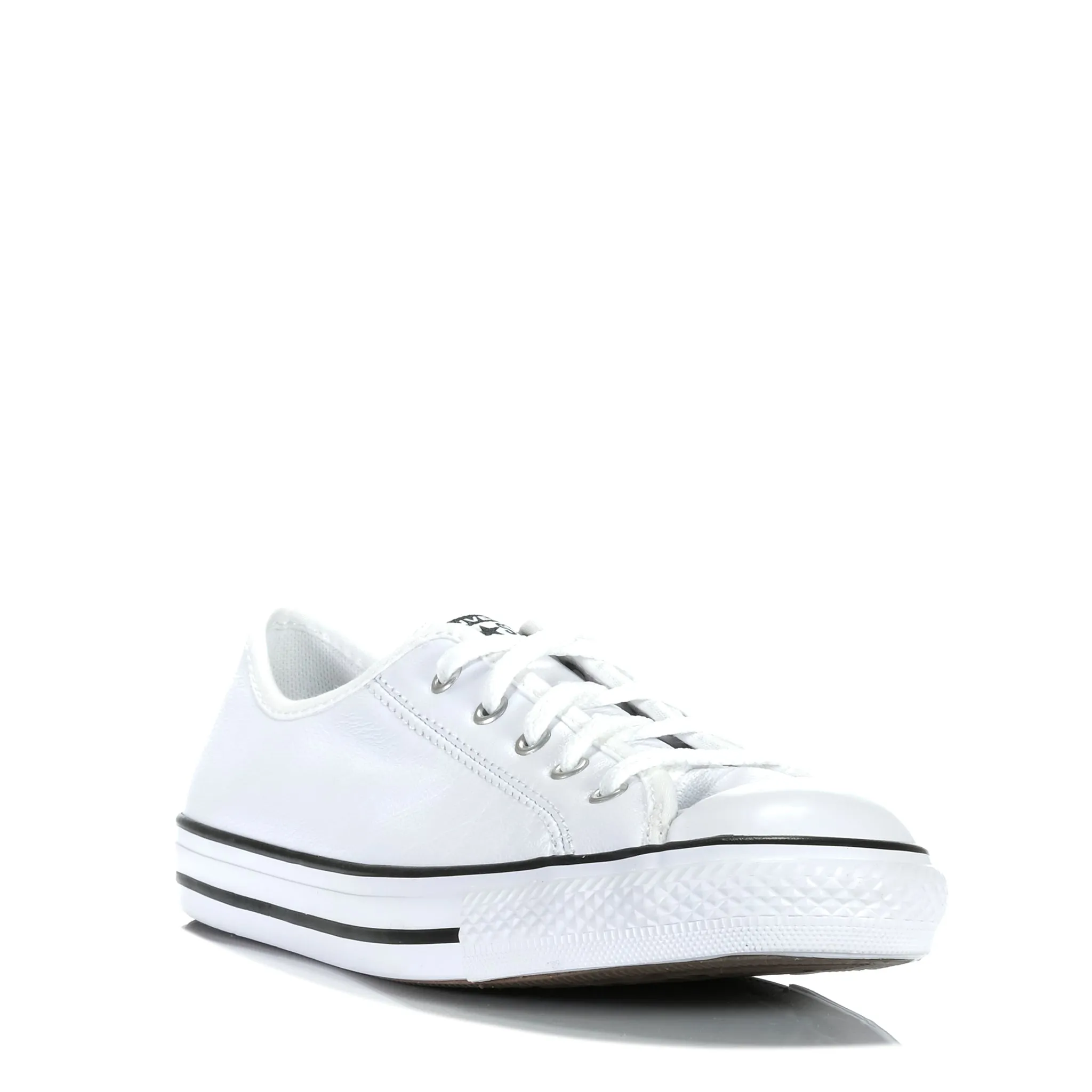 Converse Chuck Taylor Zartes Leder Low Weiß/Schwarz