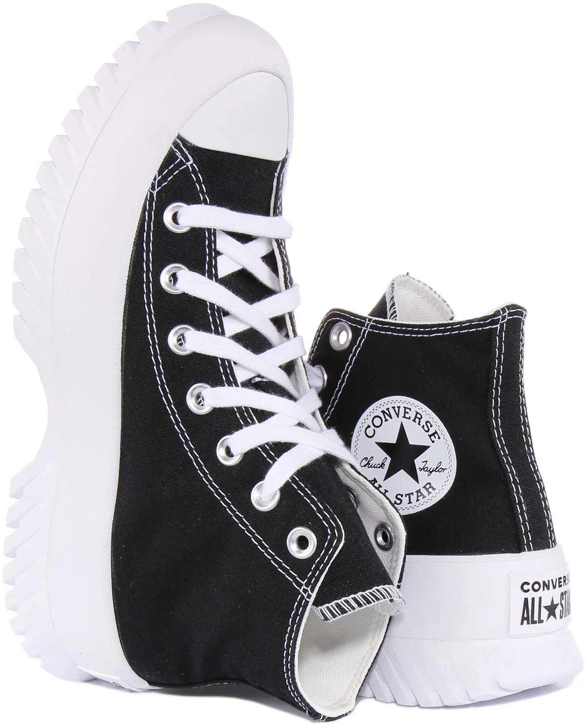 Converse Lugged 2.0 A00870C in Schwarz Weiß für Damen Schuhe Converse