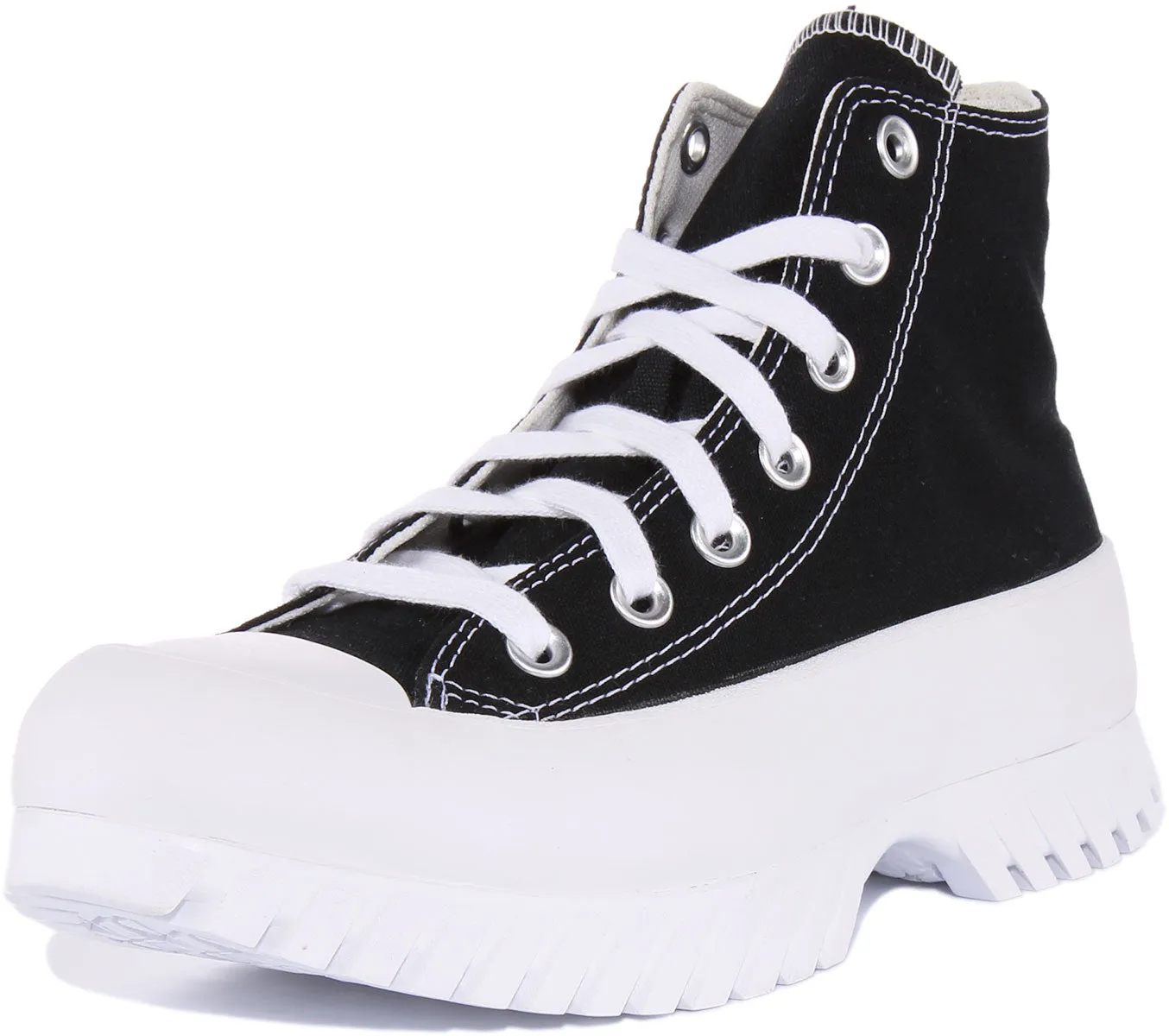 Converse Lugged 2.0 A00870C in Schwarz Weiß für Damen Schuhe Converse
