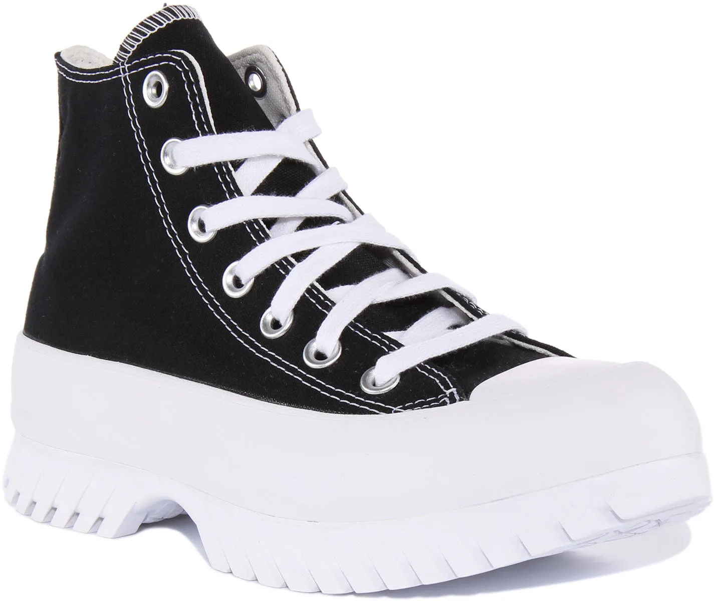 Converse Lugged 2.0 A00870C in Schwarz Weiß für Damen Schuhe Converse