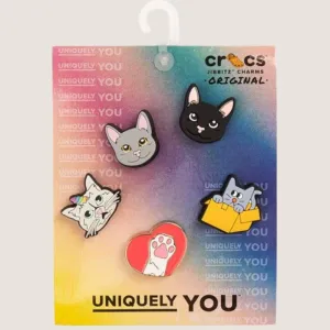 Crocs Cats 5 Pack Jibbitz Charms Shoes_Crocs