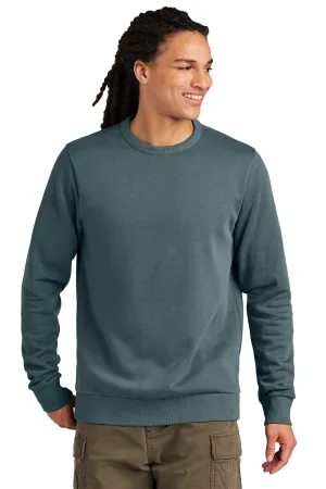 Herrenbezirk Wash Fleece Rundhalspullover - Tiefes Stahlblau