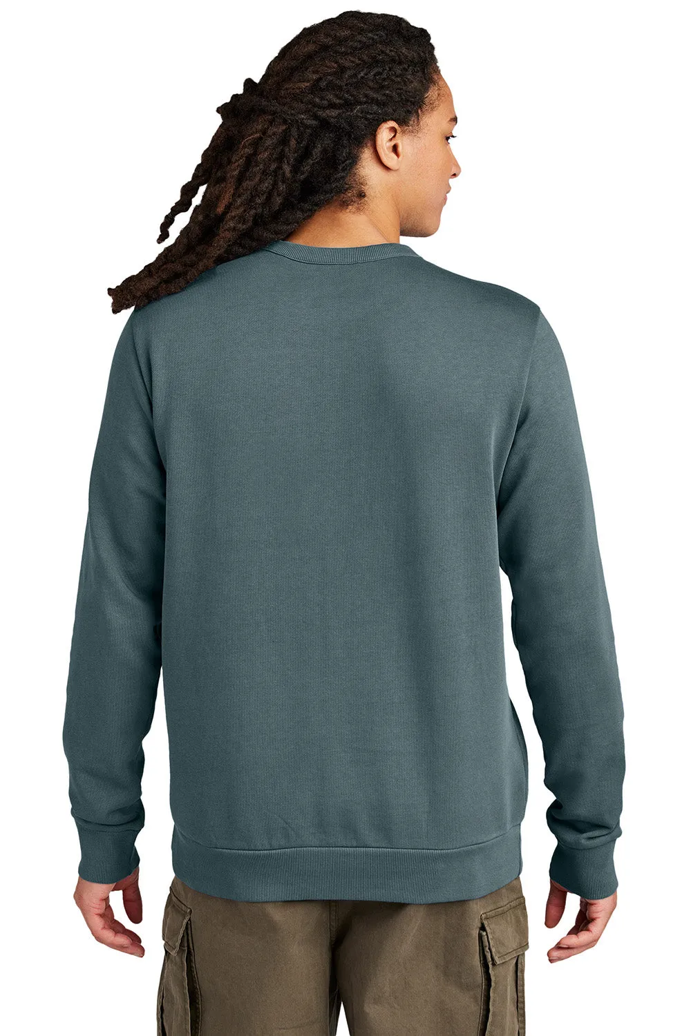 Herrenbezirk Wash Fleece Rundhalspullover - Tiefes Stahlblau