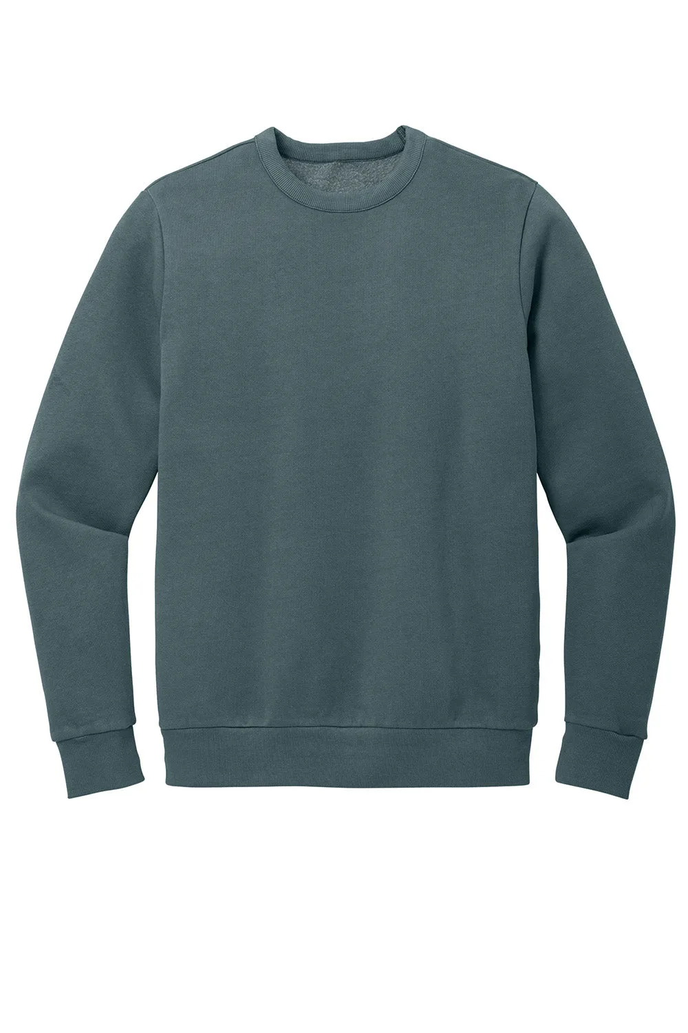 Herrenbezirk Wash Fleece Rundhalspullover - Tiefes Stahlblau