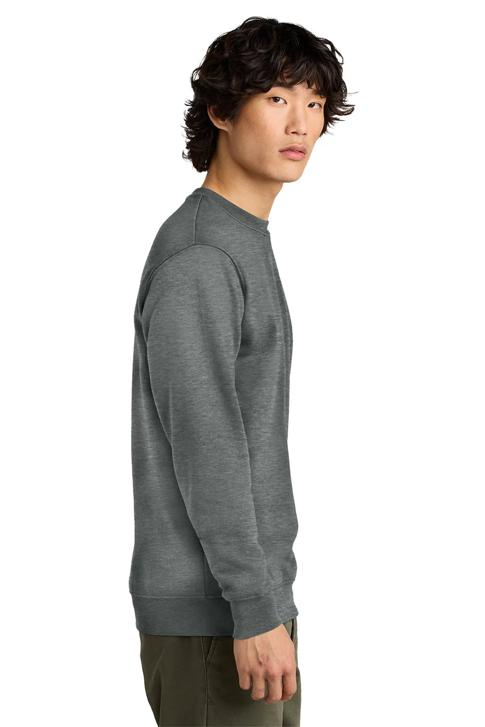 District Herren Fleece Pullover mit Rundhalsausschnitt - Grau Frost