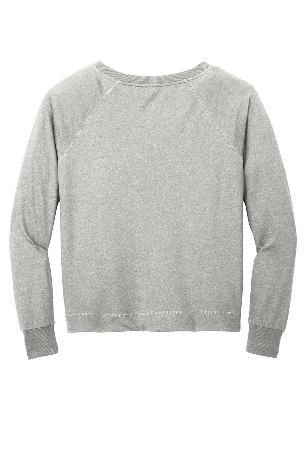 District Damen French Terry Crewneck Sweatshirt - Heather Hellgrau