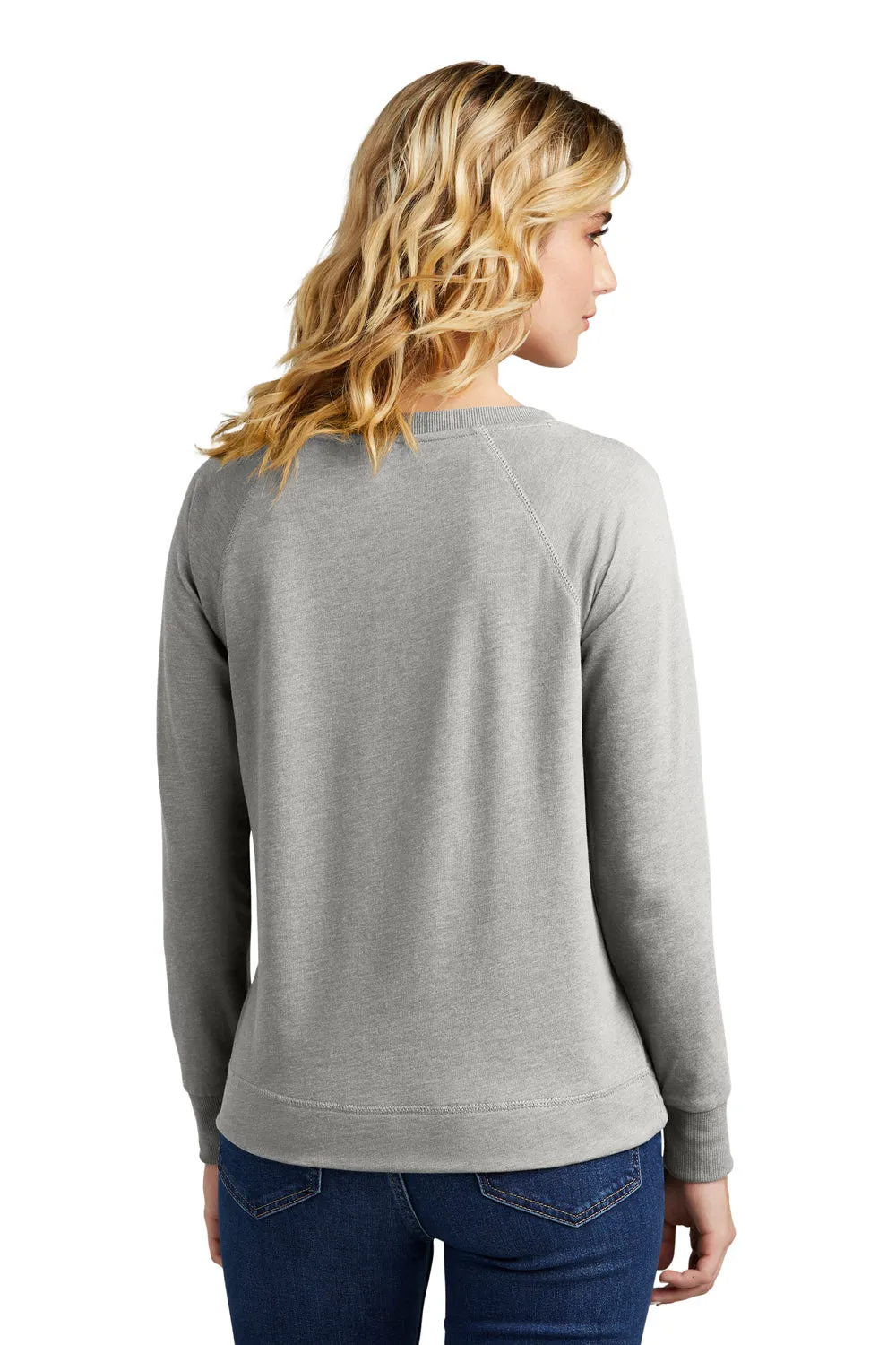District Damen French Terry Crewneck Sweatshirt - Heather Hellgrau