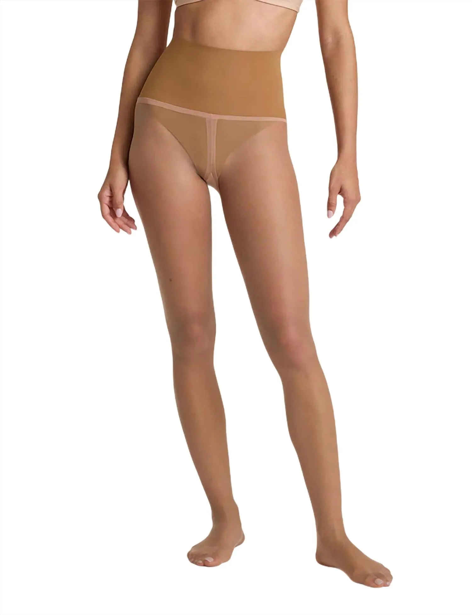 Essentielles Sheer Tight in Karamell