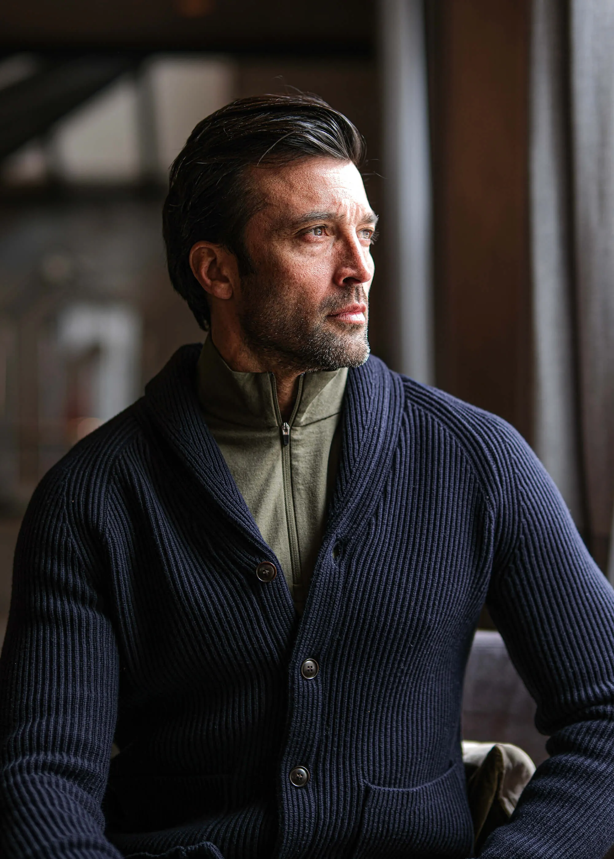 Etna 1/4-Zip Schichtstrickjacke