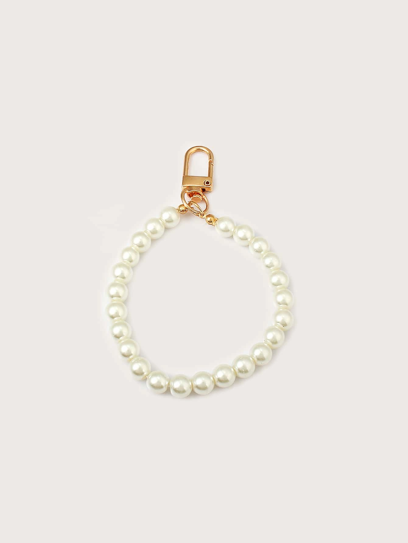 Faux Pearl Beaded Bag Charm