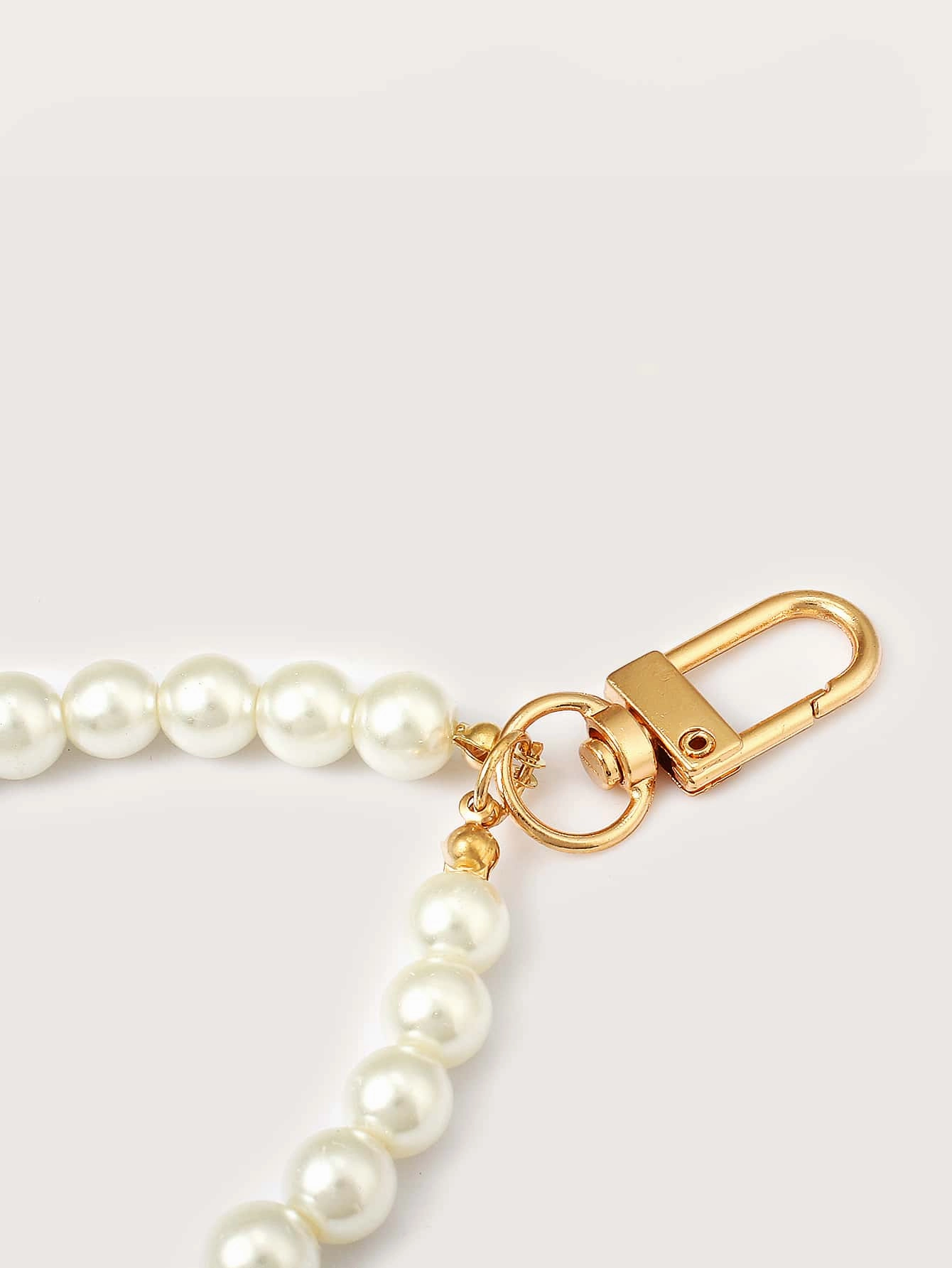 Faux Pearl Beaded Bag Charm