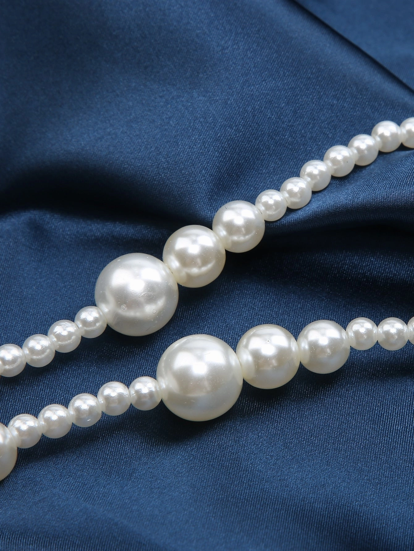 Faux Pearl Beaded Bag Strap