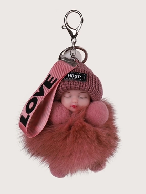 Figure Decor Fluffy Bag Charm