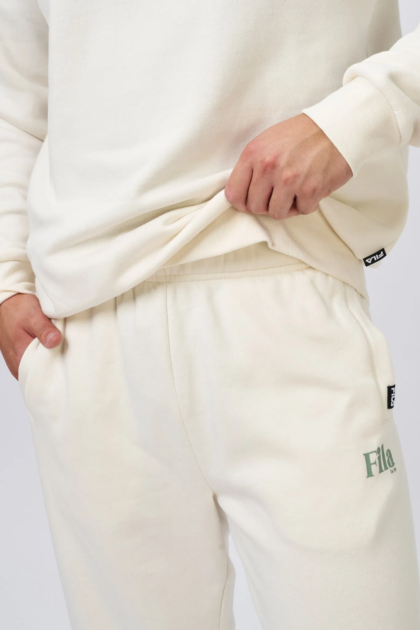 FILA MÄNNER JAMIE OFF-WHITE JOGGINGHOSE