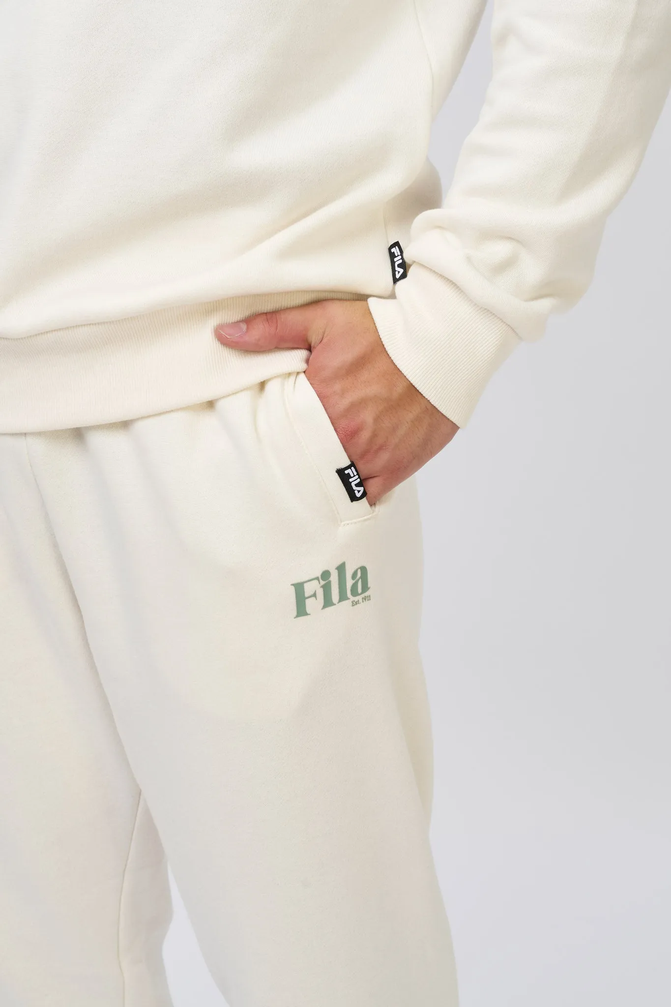 FILA MÄNNER JAMIE OFF-WHITE JOGGINGHOSE