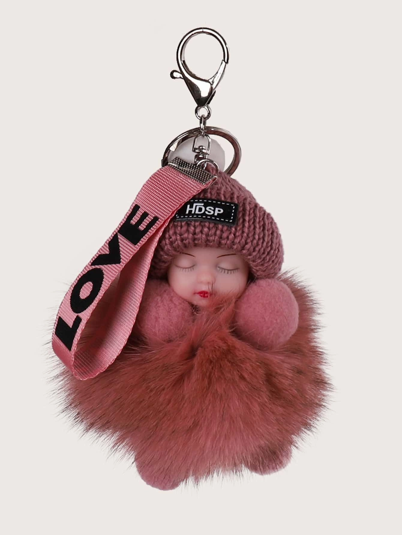 Fluffy Doll Design Bag Charm