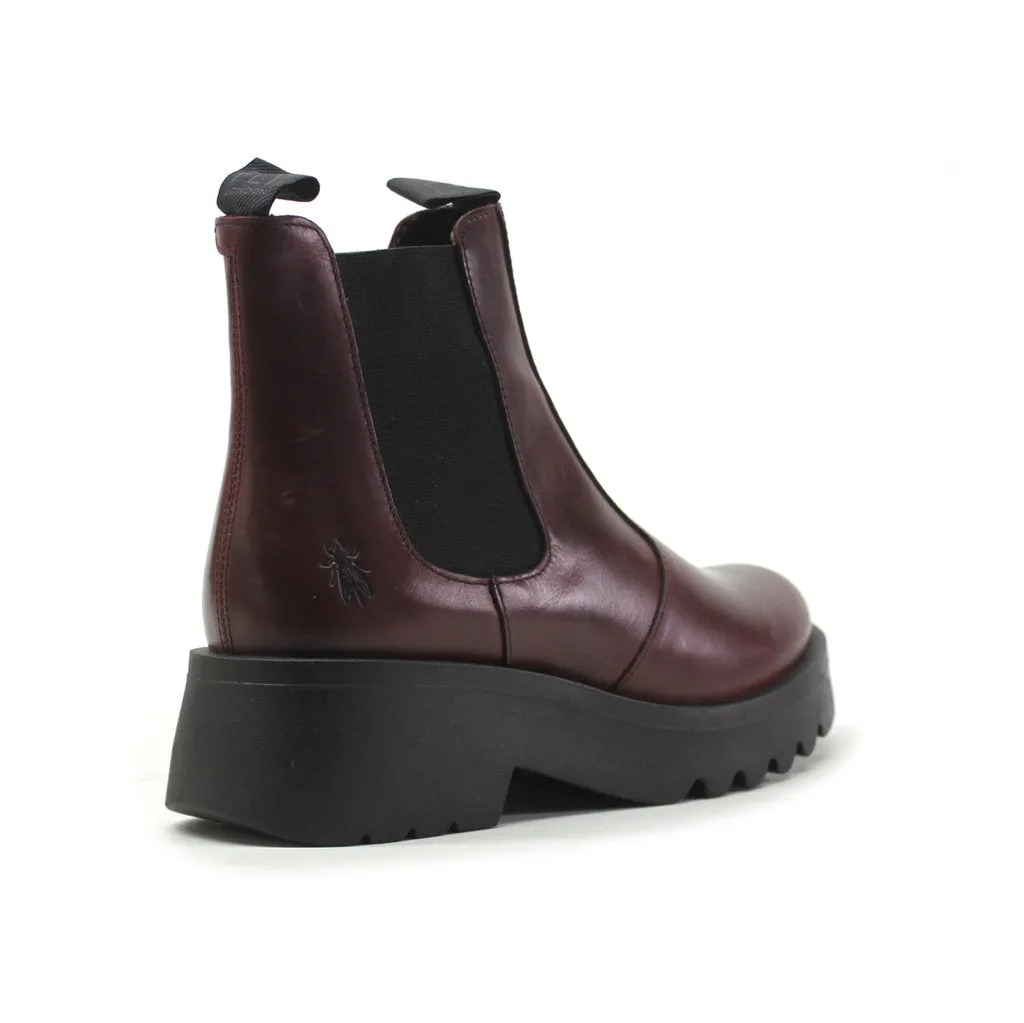 Fly London Medi789Fly Rug Leder Chelsea-Stiefel für Damen