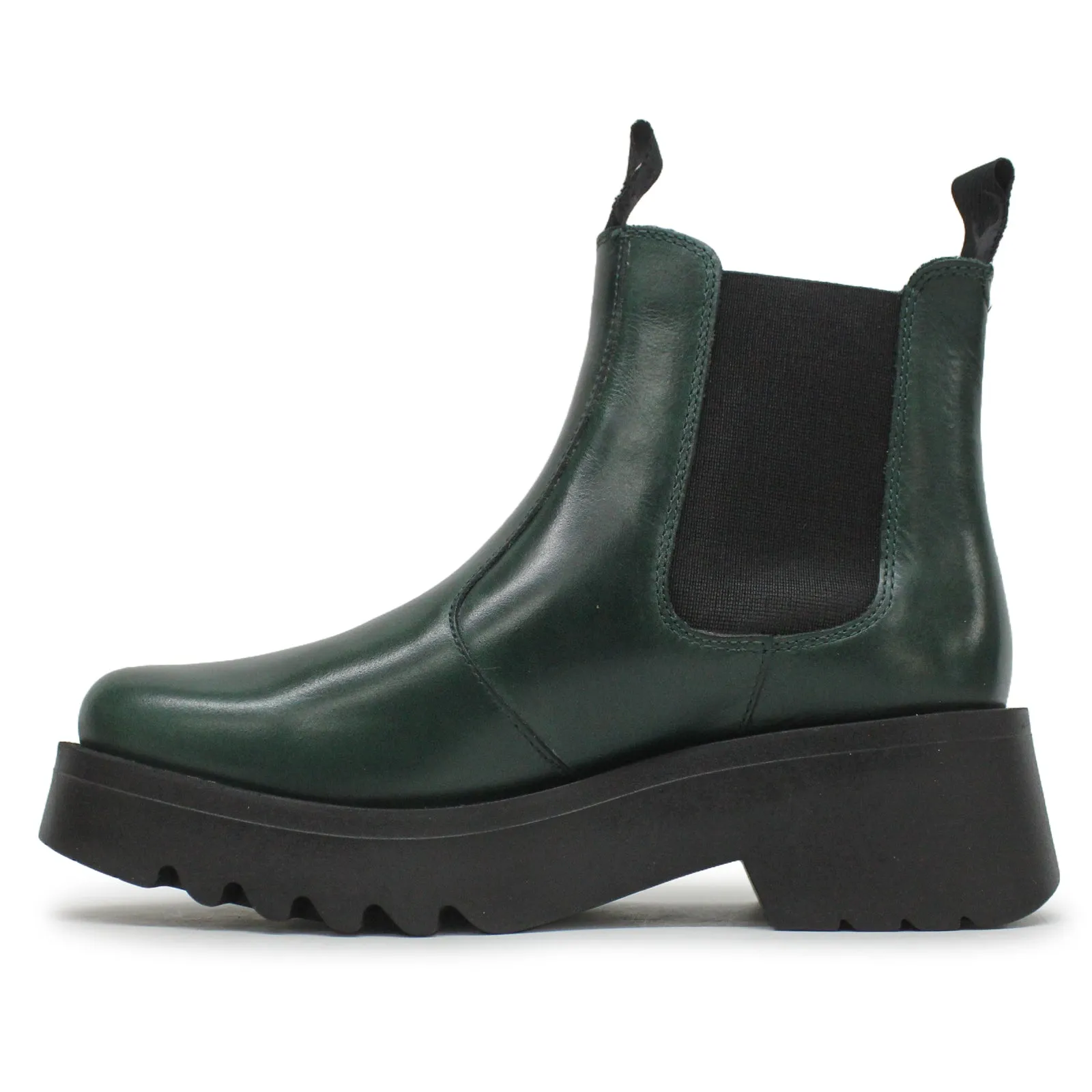 Fly London Medi789Fly Rug Leder Chelsea-Stiefel für Damen