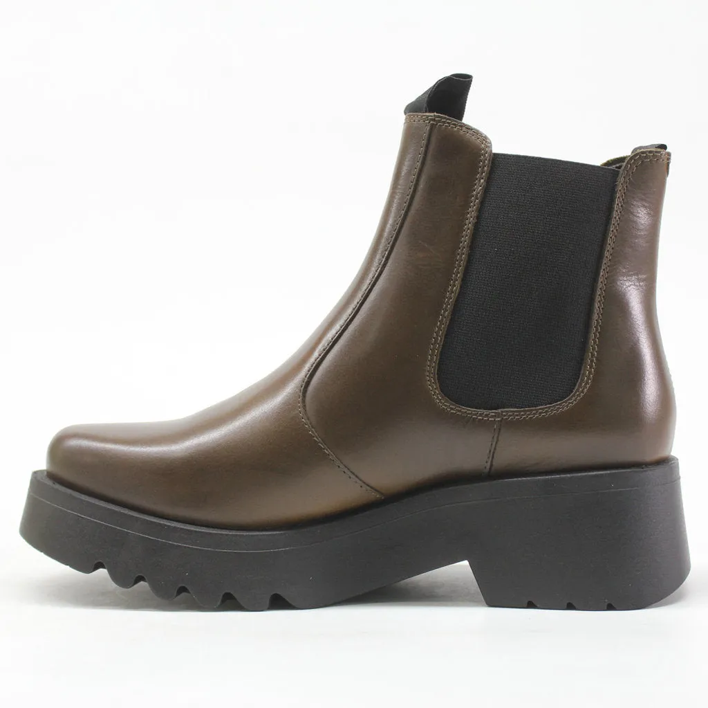 Fly London Medi789Fly Rug Leder Chelsea-Stiefel für Damen