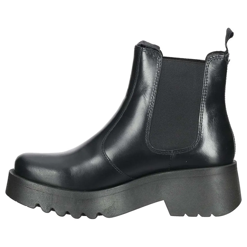 Fly London Medi789Fly Rug Leder Chelsea-Stiefel für Damen