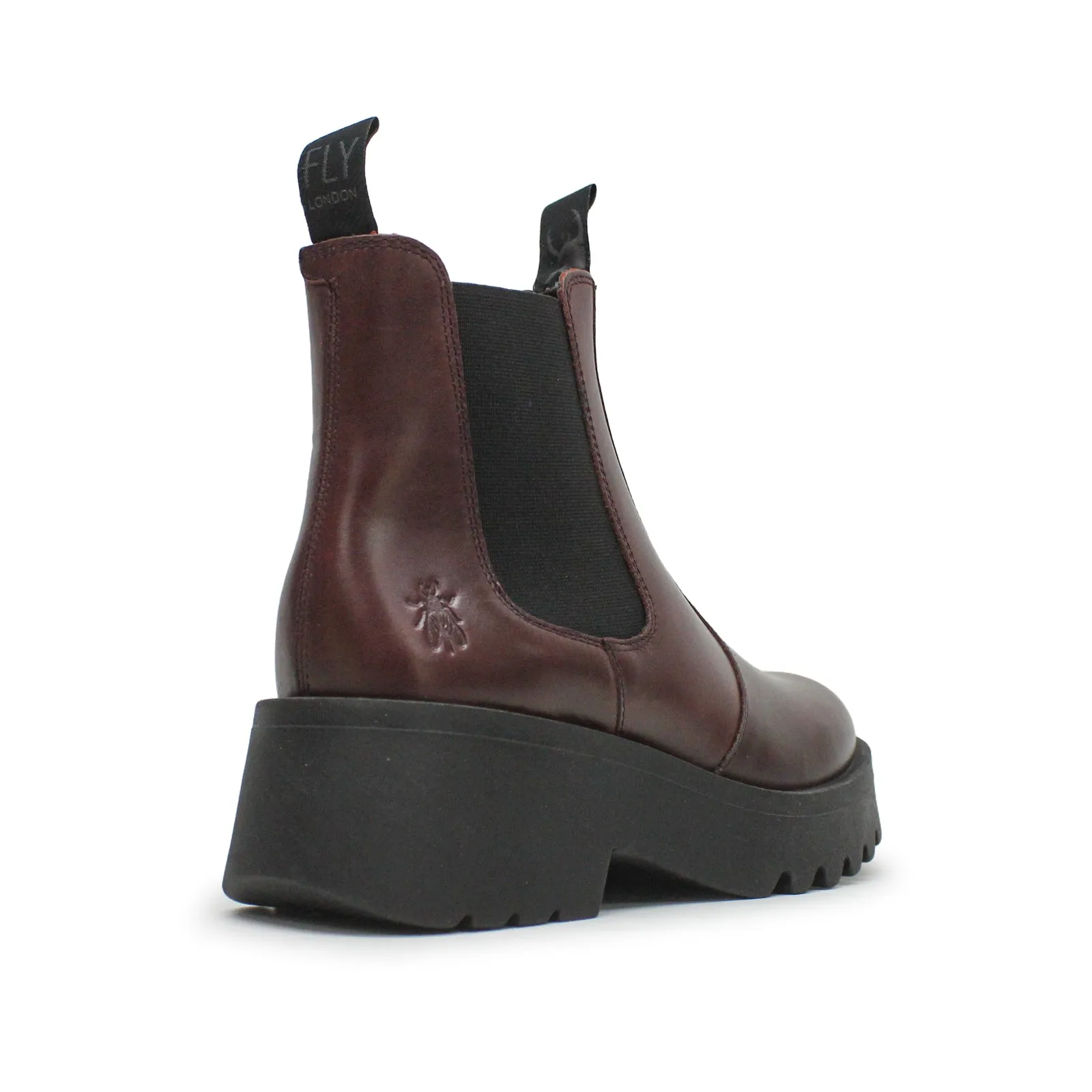 Fly London Medi789Fly Rug Leder Chelsea-Stiefel für Damen