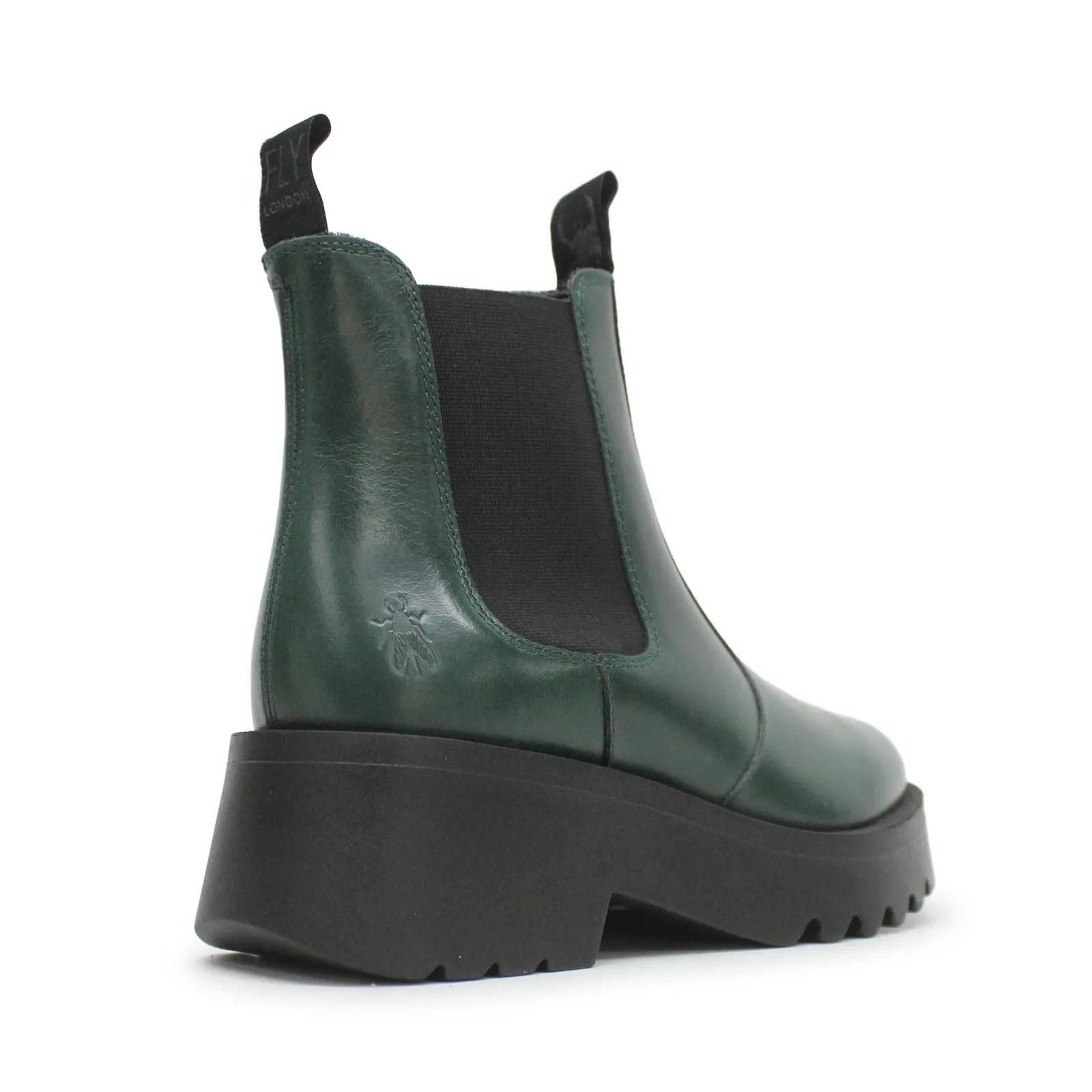 Fly London Medi789Fly Rug Leder Chelsea-Stiefel für Damen