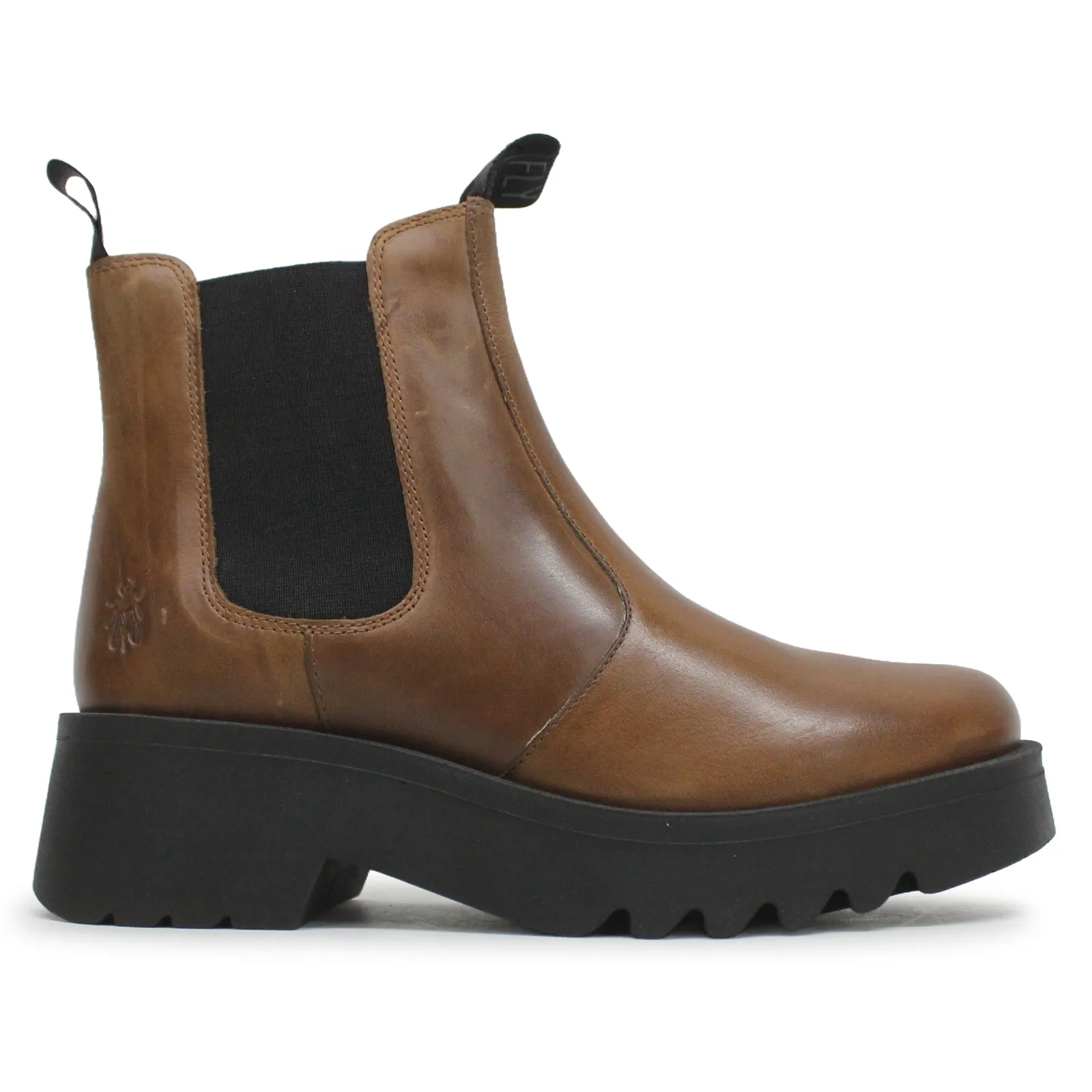 Fly London Medi789Fly Rug Leder Chelsea-Stiefel für Damen