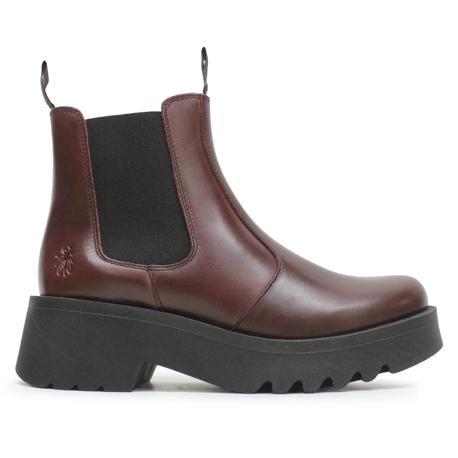 Fly London Medi789Fly Rug Leder Chelsea-Stiefel für Damen