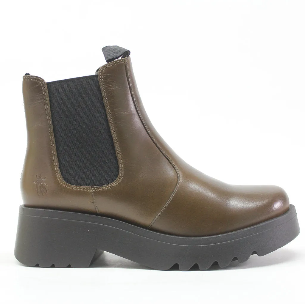 Fly London Medi789Fly Rug Leder Chelsea-Stiefel für Damen