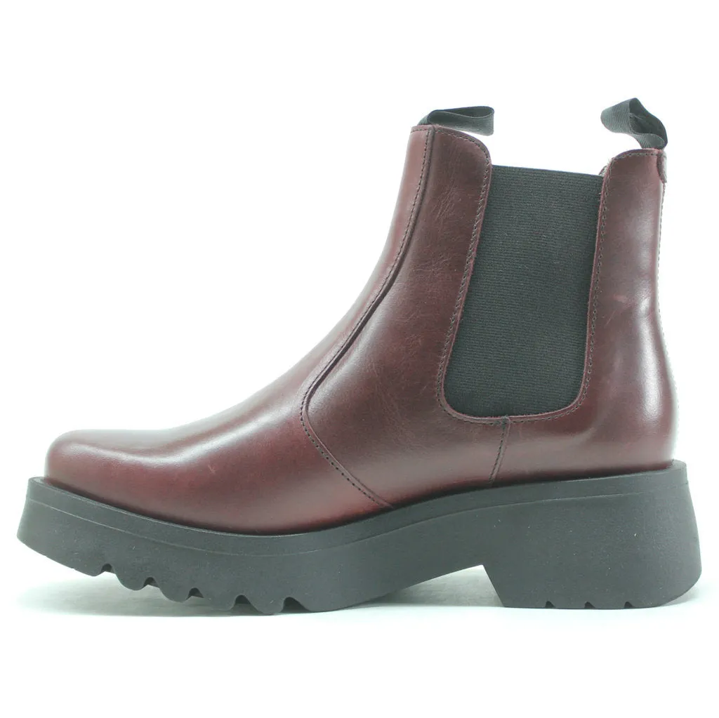 Fly London Medi789Fly Rug Leder Chelsea-Stiefel für Damen