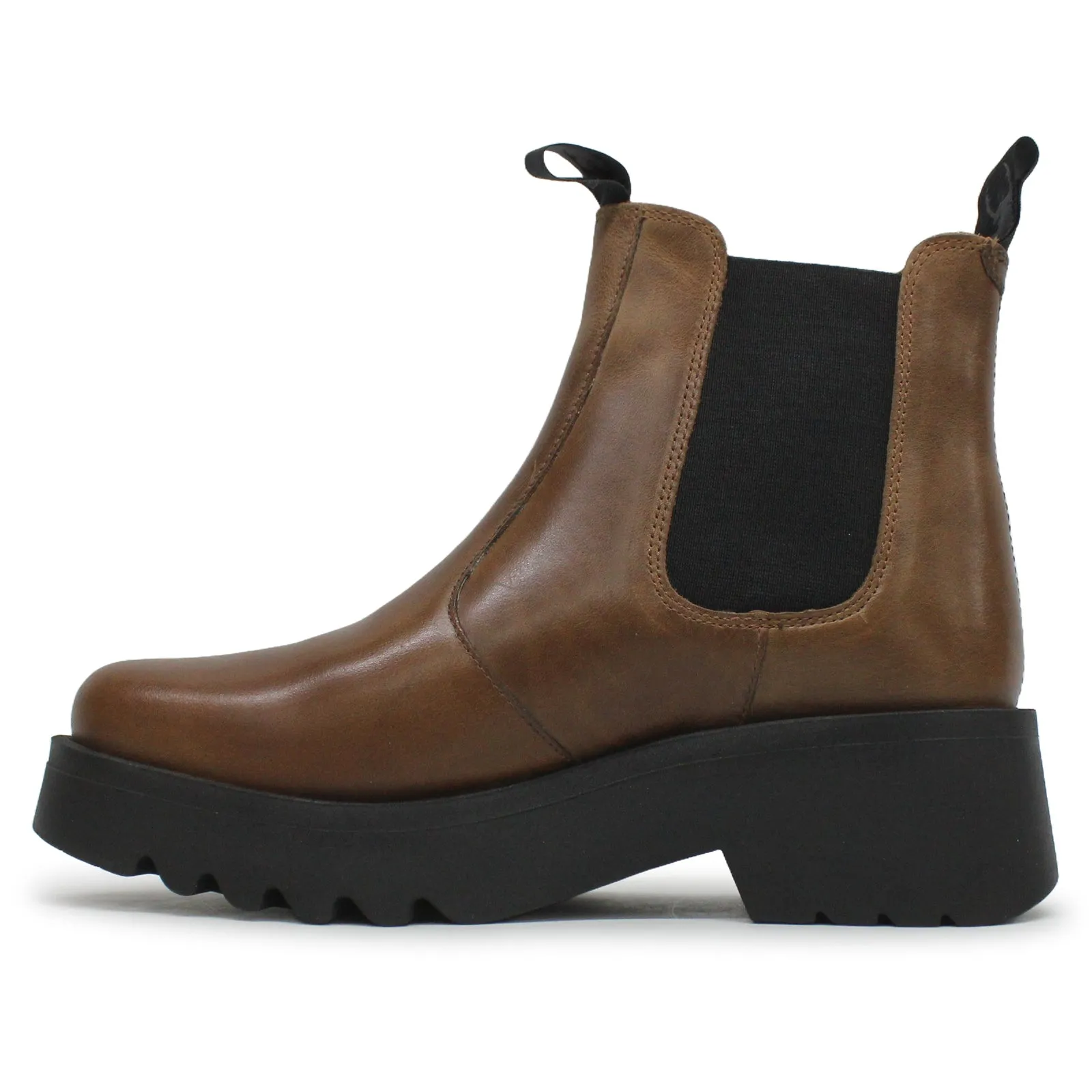 Fly London Medi789Fly Rug Leder Chelsea-Stiefel für Damen