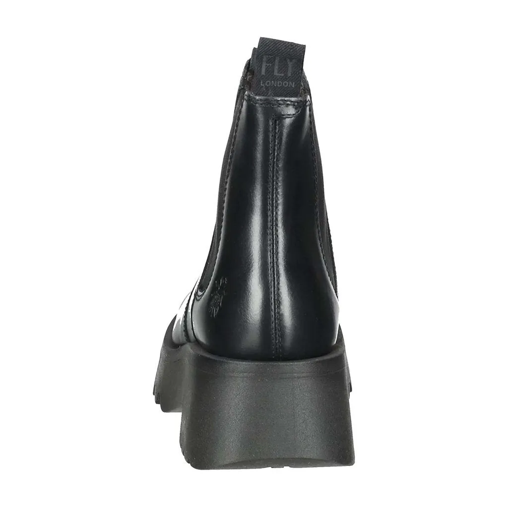 Fly London Medi789Fly Rug Leder Chelsea-Stiefel für Damen