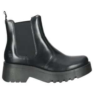 Fly London Medi789Fly Rug Leder Chelsea-Stiefel für Damen