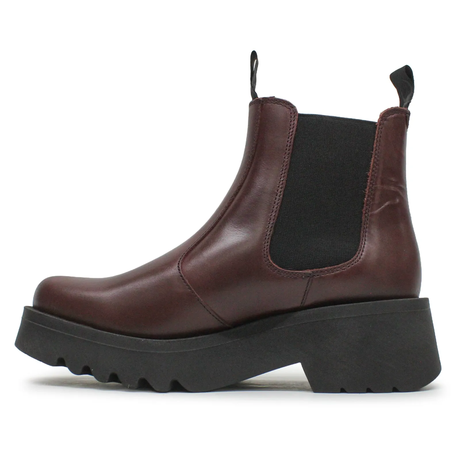 Fly London Medi789Fly Rug Leder Chelsea-Stiefel für Damen