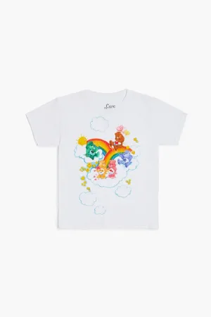 Forever 21 Mädchen Care Bears Grafik T-Shirt (Kinder) Weiß/Mehrfarbig Forever 21