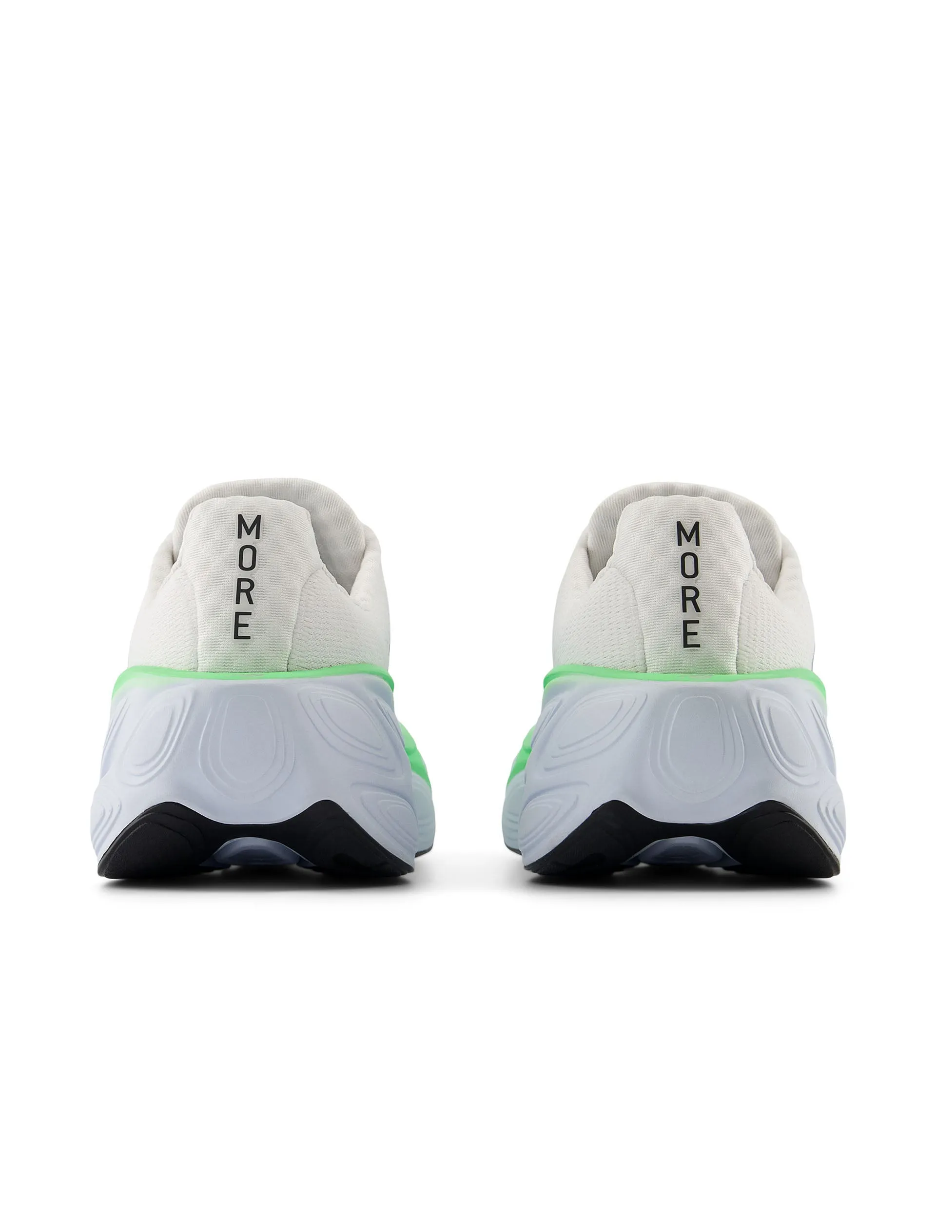 Fresh Foam X More v5 Schuhe - Weiß/Eisblau/Elektrisches Jadegrün