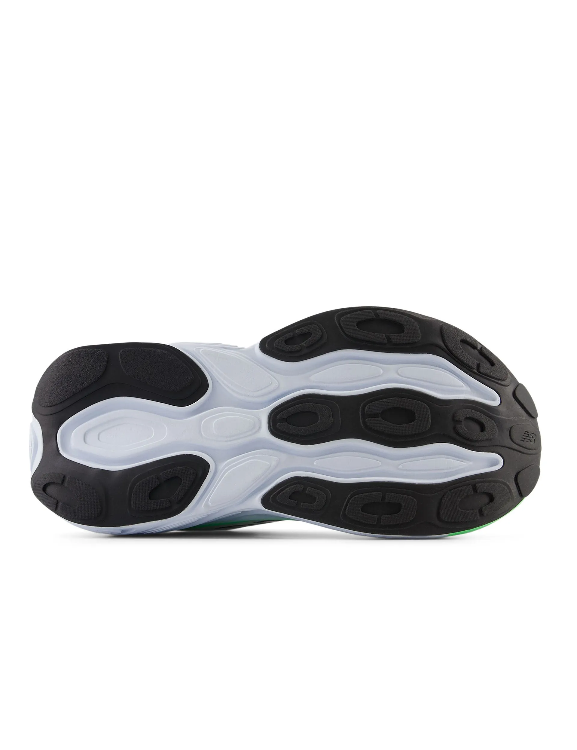 Fresh Foam X More v5 Schuhe - Weiß/Eisblau/Elektrisches Jadegrün