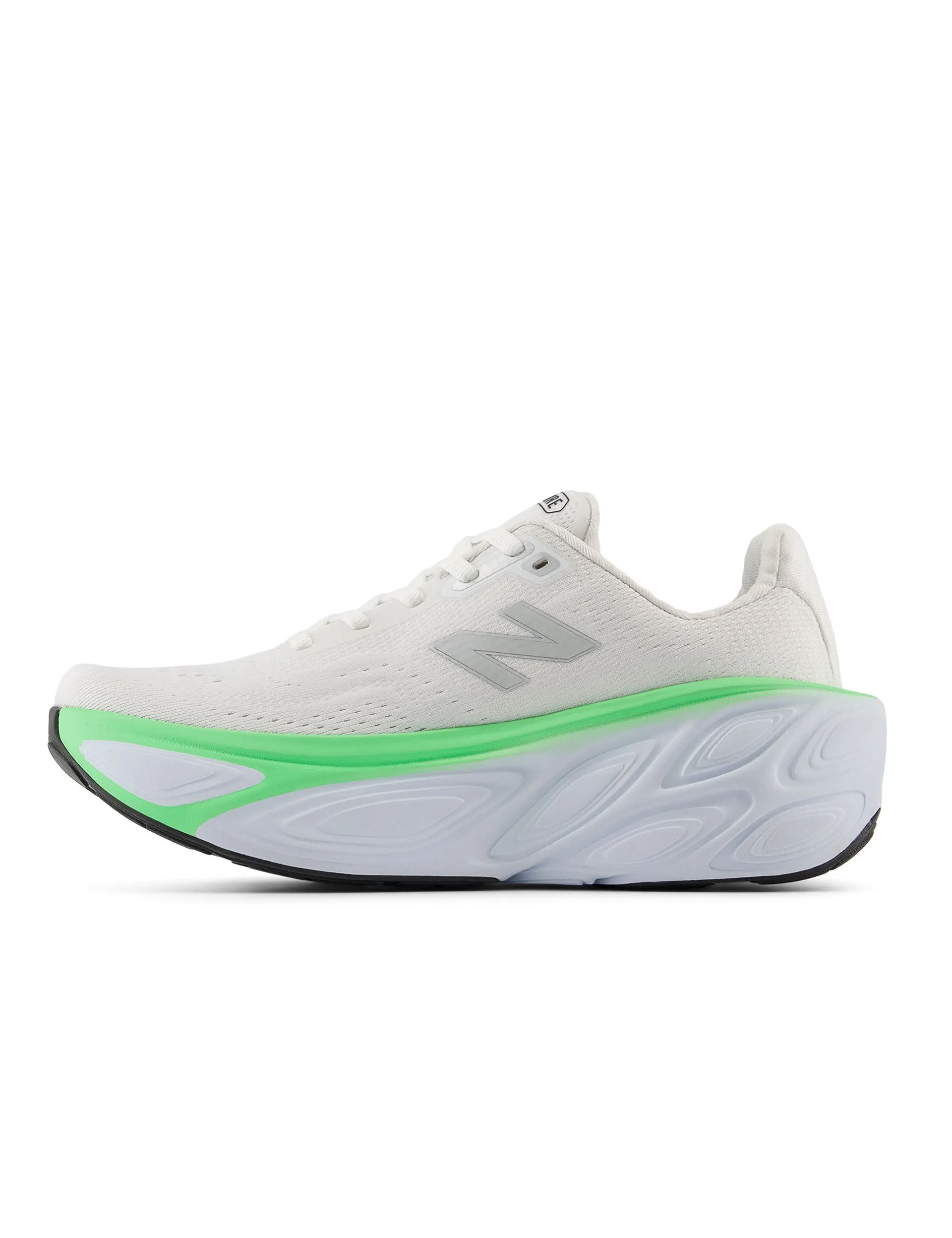 Fresh Foam X More v5 Schuhe - Weiß/Eisblau/Elektrisches Jadegrün