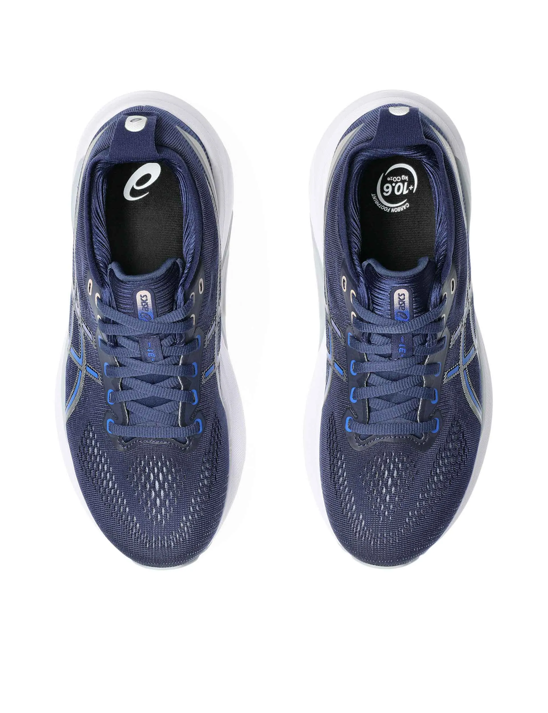 Gel Kayano 31 Indigo Blau/ Reines Silber